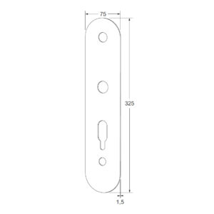 Maasland Set de plaques de propreté en inox pour garniture à code Flexess Aero | 2 pièces – Image 2