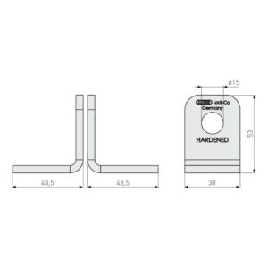 Abus 115/100 porte-cadenas | La paire