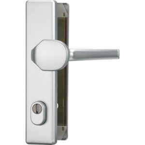 Abus | Garniture de sécurité anti-effraction avec protection du cylindre | Tirage/béquille | PC 72 mm