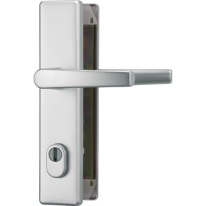 Abus | Garniture de sécurité anti-effraction avec protection du cylindre | Béquille double | PC 92 mm