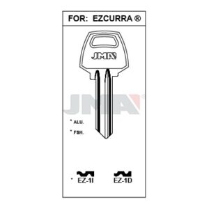 Ébauche de clé JMA EZ-1I – vue groupée