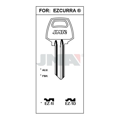 Ébauche de clé JMA EZ-1I – vue groupée