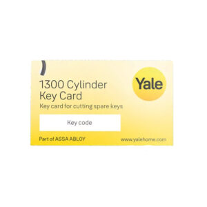 Clé Yale 1300 Series sur code - Exemple de carte de propriété