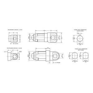 Euro-Locks Ello loquet cadenassable - Dessin technique